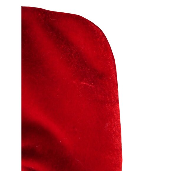 Small Decorative Velvet Christmas Stockings Embroidered Snowflake GUC Three - Picture 8 of 16